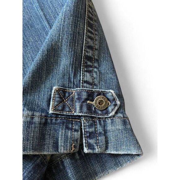 Maurices Womens 7/8 Blue Flare Jeans Middle Rise Great Condition 100% Cotton - Picture 6 of 9